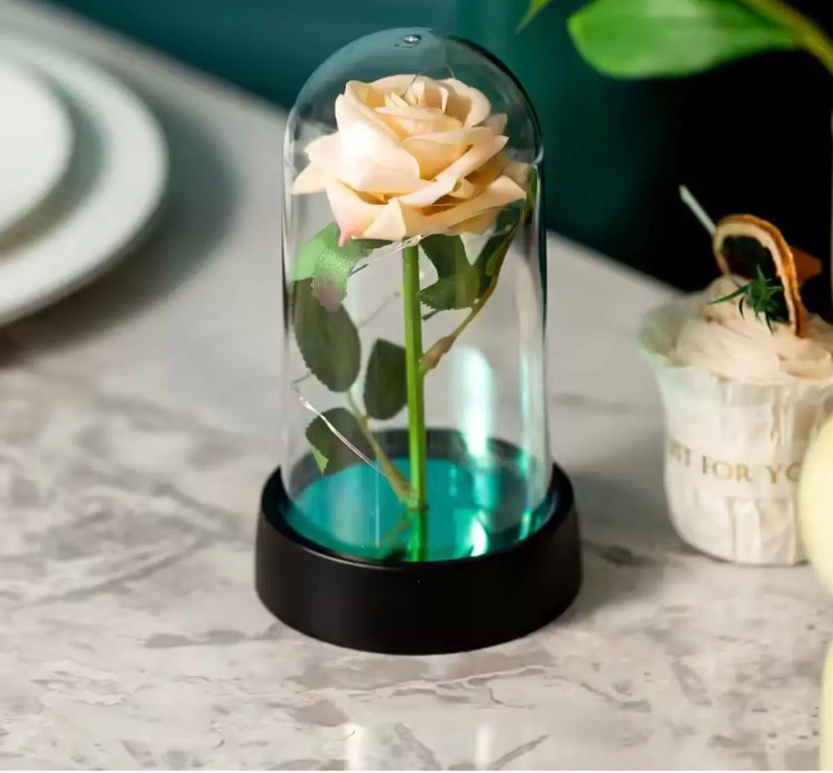 Fleur éternelle lumineuse