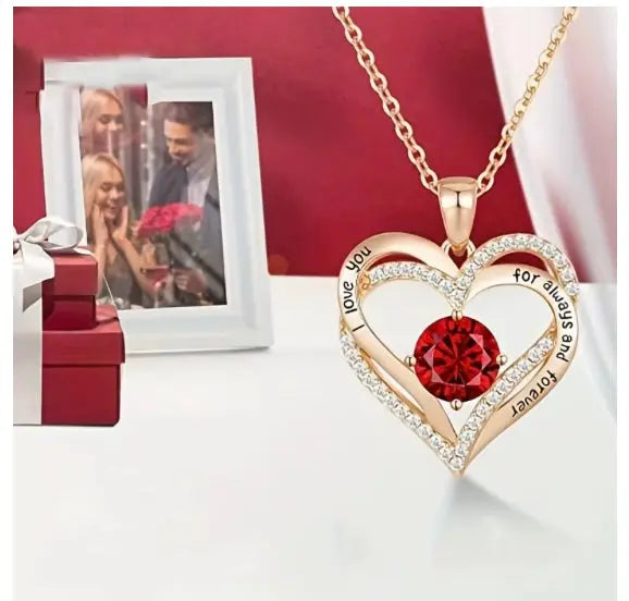 Coffret rose & collier