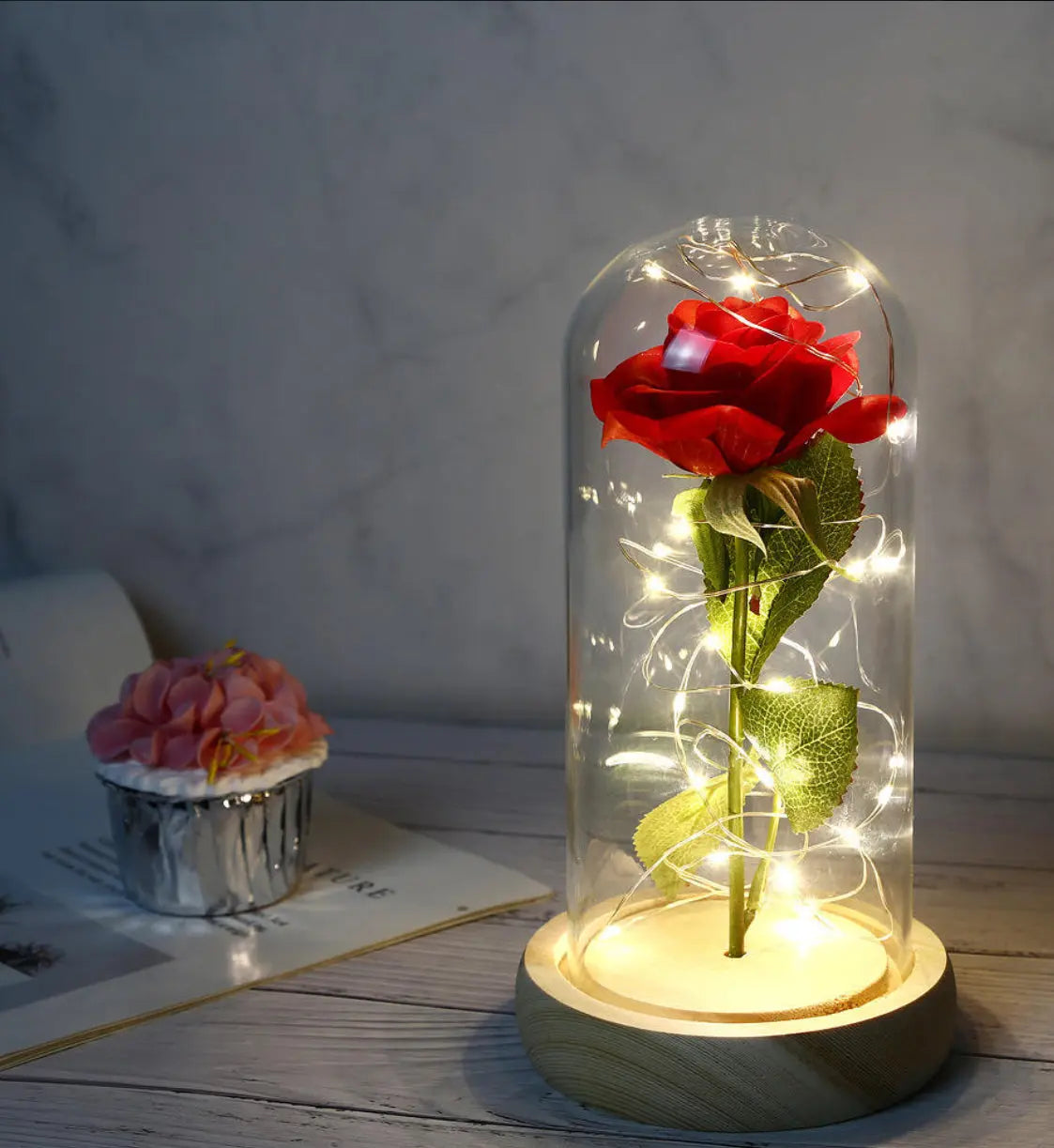 Fleur éternelle lumineuse